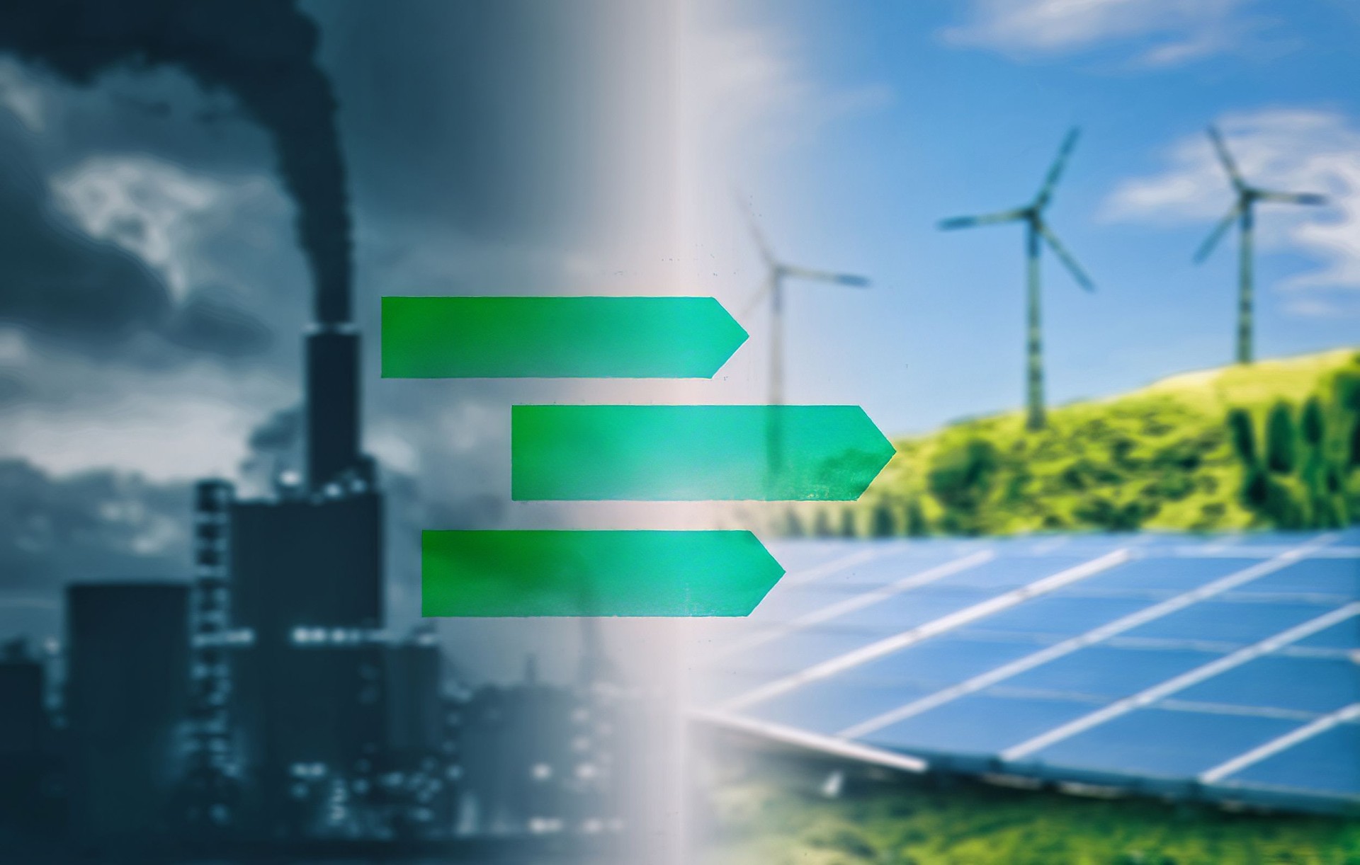 energy transition from fossil fuel to green energy